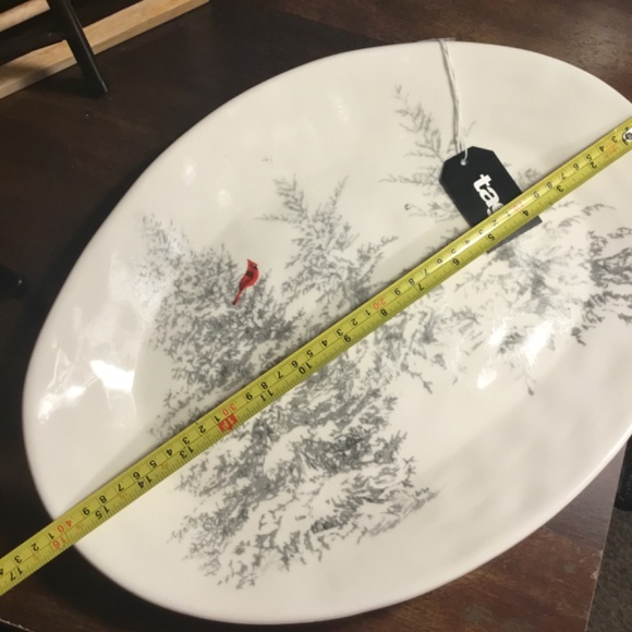 Tag ~ Winter Sketches Tree Platter ~ NWT - Picture 7 of 8